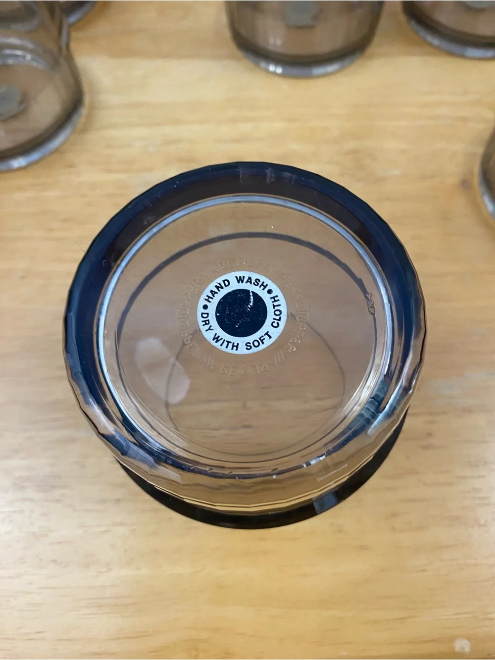 Vintage Tupperware Preludio Set of 8 Smoky Gray Acrylic Stackable Tumblers
